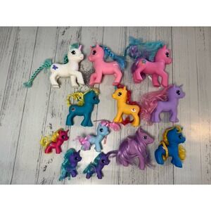 My Little Pony Style FAKIE Ponies Colorful Unicorns Various Sizes Lot of 12